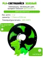 PLA пластик для 3d принтеров, PLA Светящееся зеленое дно 1KG 1.75mm Spetime