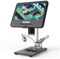 Цифровой микроскоп Andonstar AD208 с LCD экраном 8.5 дюймов, увеличение 5X-1200X, безопасный инструмент для ремонта мобильных телефонов и печатных плат
