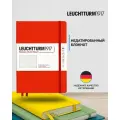 Блокнот Leuchtturm1917 Natural Colors A5 (14.5x21см.) 80г/м2 - 251стр. в точку, твердая обложка, цвет: рыжий лис