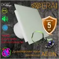 Вентилятор накладной с таймером датчиком влажности и света AEON 5С D125 MRH DiCiTi Белый, панель стекло.