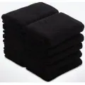 Набор банных полотенец 50х90 см. 10 шт Хлопок 100% 450г/м2 Черный