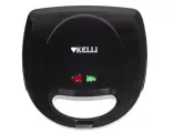 Вафельница-мультипекарь со съемными пластинами Kelli KL-1701 черная (4/1) 1800 Вт, 3 пары съёмных ме .