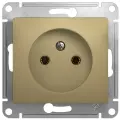 Розетка без заземления, титан, Schneider Electric Glossa (комплект 10шт)