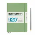 Блокнот Leuchtturm1917 Edition A5 (14.5x21см.) 120г/м2 - 203 стр. в точку, твердая обложка, цвет: Шалфей