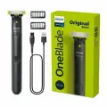 Триммер для бороды и усов Philips OneBlade QP1424/10, черный