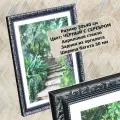 Фоторамка из пластика 30х40 см Садко 3 чёрный с серебром ширина багета 30 мм
