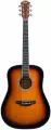 FLIGHT AD-200 3TS акустическая гитара, цвет санберст, скос под правую руку