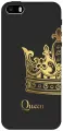 Силиконовый чехол на Apple iPhone SE / 5s / 5 / Эпл Айфон 5 / 5с / СЕ с рисунком True Queen Soft Touch черный