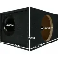 Короб для сабвуфера 12(30см) 60 литров на трубе (160мм х 430мм) двойная стенка