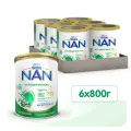 Молочная детская смесь NAN на козьем молоке 0-12 мес. 800г 6шт