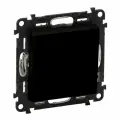 8 шт. Legrand Valena LIFE Black Переключатель промежуточный 10АХ 250В, С лицевой панелью, Винтовые зажимы, Антрацит, 756317