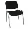 Стул Helmi HL-F01 Изо, каркас хром, обивка ткань черная