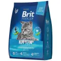 BRIT PREMIUM, Сухой корм с курицей и лососем для котят Cat Kitten, 8кг
