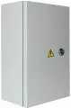 Щит с монтажной панелью ЩМП 370х325х180 настенный с замком металл серый IP54 КРЗМИ