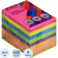 Стикеры (самоклеящийся блок) Attache Economy, 38x51мм, 8 цветов, 400 листов, 6 уп.