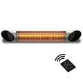 Инфракрасный карбоновый обогреватель Veito Blade Silver, пульт ДУ, IP55, 4 режима, 2,0 кВт, потолочный/настенный