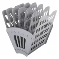 Лоток для бумаги BRAUBERG Basic 237020 (6 отд.) 2 серый 2 шт. 1 шт.
