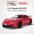 Модель автомобиля Meichi Porsche 911, легкосплавная, имитационная, красная