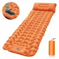 Туристический надувной коврик с встроенным насосом
