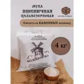 Мука пшеничная цельнозерновая Большеречье, смолотая на каменных жерновах, 4 кг