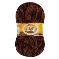 Пряжа Adelia Dolly Velour, 100 % полиэстер, 100 г, 93 м, №24 коричневый
