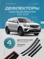 Дефлекторы окон GEELY ATLAS, ATLAS PRO 2016-2024, ветровики на двери
