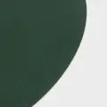 Салфетка под приборы, 30x45 см, полиуретан, овальная, темно-зеленая