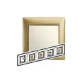 Legrand (Легранд) Рамка 5 постов матовое золото, Valena 770305