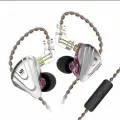 Гибридные наушники KZ ZSX фиолетовые с микрофоном
