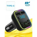 FM модулятор автомобильный BLUETOOTH USB, Type-C, RGB, BassBoost. FM трансмиттер фм G38