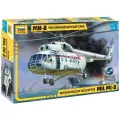 Сборная модель ZVEZDA Российский вертолёт МЧС МИ-8 (7254) 1:72 разноцветный