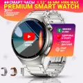 Смарт часы HW6 MAX Умные часы PREMIUM Series Smart Watch AMOLED, iOS, Android, 3 ремешка, Серебристый