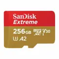 Карта памяти Оригинал! 190/130 Mb/s SanDisk Extreme microSDXC 256 ГБ Class10 UHS Class 3 V30 A2 с адаптером (Go Pro, dji, дроны)