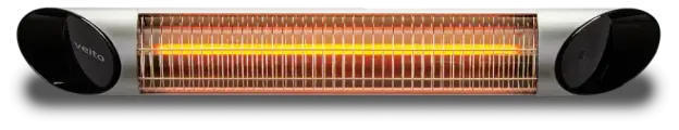 Уличный карбоновый ИК обогреватель Veito Blade Silver с пультом ДУ, 2,0 кВт