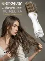 Фен щетка для волос с 3 режимами ENDEVER AURORA-500, керамическое покрытие, подача холодного воздуха, 1200 вт