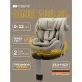 Автокресло детское Osann One360 SL Wheat (пшеничный) для новорожденных и детей до 12 лет, от 40 до 150 см, 0-36 кг, c ISOFIX и опорной ногой