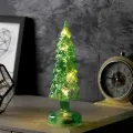 Фигура световая Елка зеленая, 22.5х8 см, 10 LED, батарейки АААх2, свечение тёплое белое