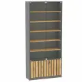 Витрина серии Смок №1-900, Дуб Золотистый и Темно-Серый