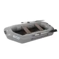 Лодка гребная под мотор Лоцман Стандарт 240, цвет серый, материал армированный ПВХ