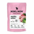 BOWL WOW влажный корм для взрослых кошек, здоровье кожи и шерсти, с индейкой и шпинатом в соусе, в паучах - 85 г x 10 шт.