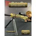 Игрушечная снайперская винтовка BARRETT M82: прицел, сошки, вылетающие гильзы, 2 магазина, ударопрочный пластик