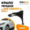 Крыло переднее левое для Киа Церато Kia Cerato 4 (2018-) без отверстия под повторитель