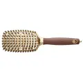 Olivia Garden массажная щетка Щетка EXPERT CARE FLEX Boar&Nylon Bristles Gold&Brown, для распутывания волос, 23 см коричневый/золотой 1 шт.