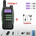 Портативная рация Baofeng UV-16 PRO комплект 10 Ватт с гарнитурой зеленый