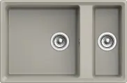 Мойка кухонная GranFest Level LV-760 K прямоугольная, 76x50, серая, матовая, российская