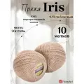 Летняя хлопковая пряжа YarnArt Iris (Ирис), цвет 929 светло-бежевый, 10 мотков