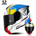 Шлем SOMAN SM965, мотоциклетный, с двойными линзами