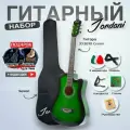 Гитара акустическая 38 Зеленая Глянцевая (Набор начинающего музыканта, Jordani JD3810 GR)