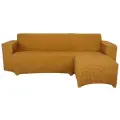 Чехол Venera, для углового дивана, правый выступ, горчичный