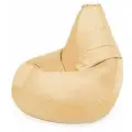 Кресло мешок MyPuff, бескаркасное кресло, пуфик мешок, размер 2XL, оксфорд, шампань